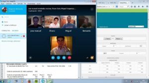 El equipo MABJETSIA reunido vía Skype durante la 1ª Ronda Clasificatoria